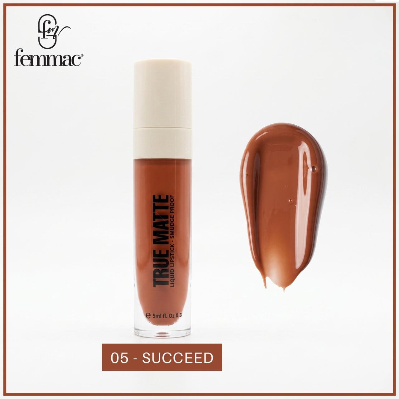 Femmac True Matte Liquid Lipstick - 05 Succeed